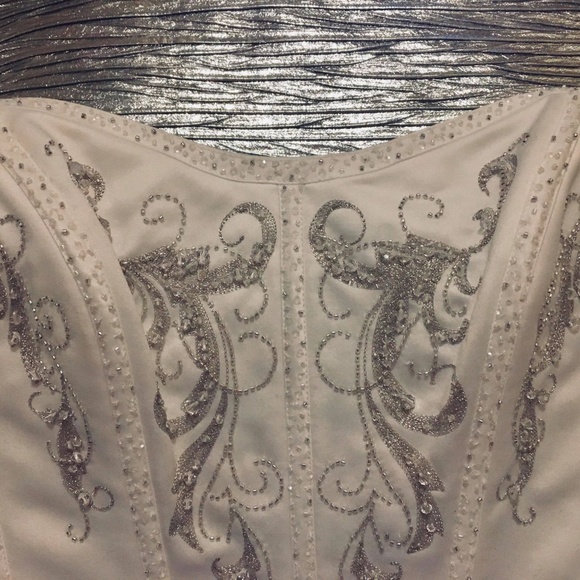Essense Beaded Bridal Wedding Separate Corset Top - Picture 4 of 9